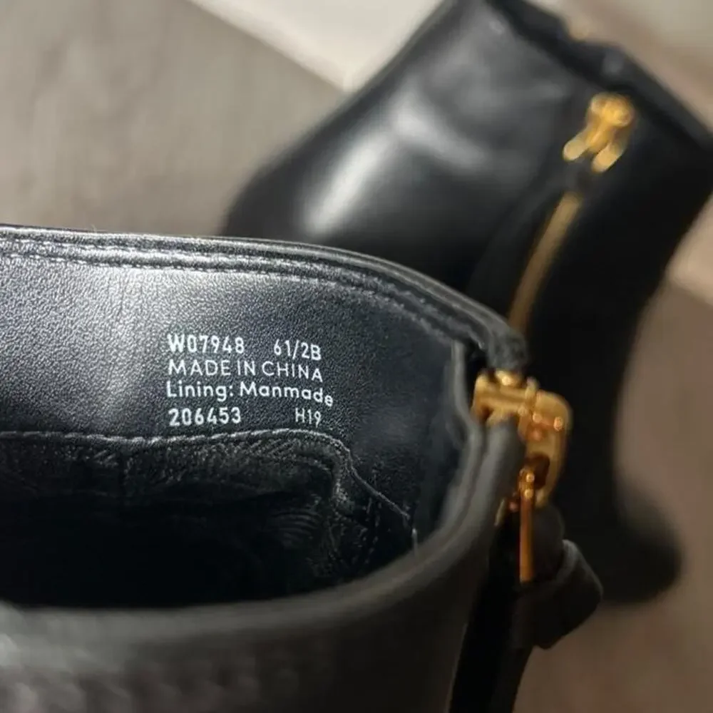 Cole haan black leather ankle Boots